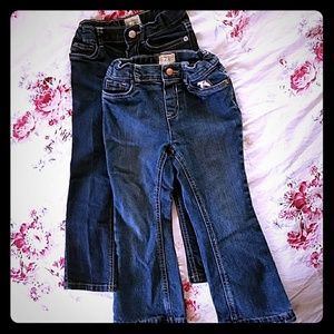 4T Toddler Girl's Blue Jeans Duo